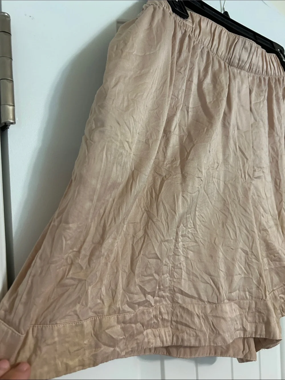 lunya Silk Relaxed Pajama Shorts in Blush